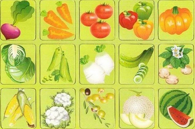 логопедическое занятие овощи